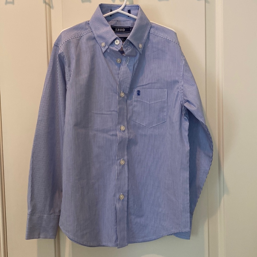 Boys Izod Stretch Extensible Button Down, size 8 (small)